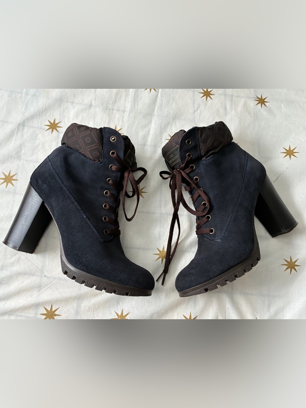 Carlo Rossetti Navy Leather Boots